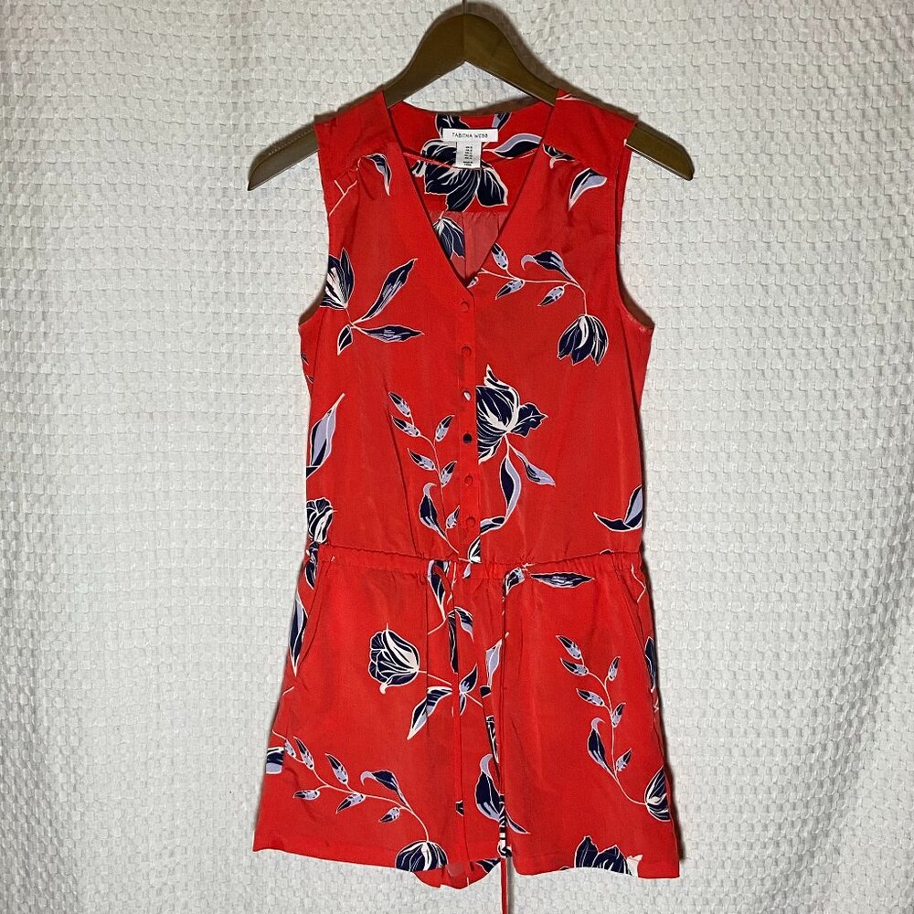 Tabitha Webb Romper Red Floral Size 0